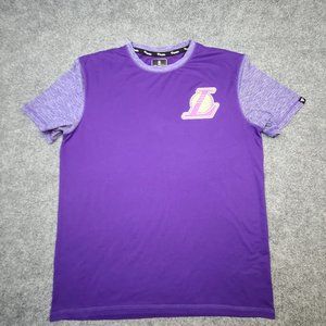 Los Angeles Lakers Mens T Shirt Large Short Sleeve Fanatics Crew Neck Pullover